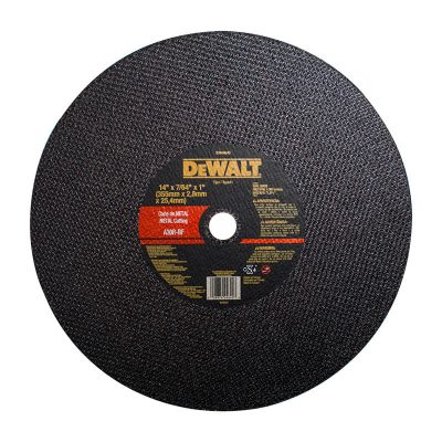 Disco abrasivo de corte para tronzadora DEWALT DW44640 14 x 7/64 x 1 pulg