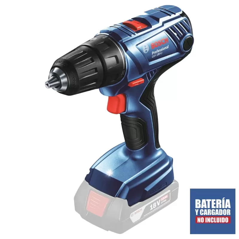 Taladro Atornillador Bosch GSR 180-LI 18V Solo Herramienta (Baretool)
