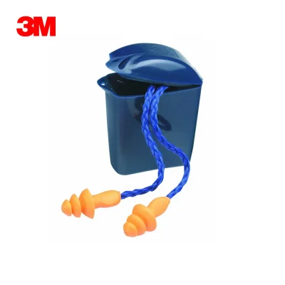 3M Tapón Auditivo Reutilizable con Cordón 1271, SNR 25 dB